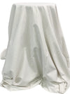 White/Umber Cotton/Polyester Vertical Fine Oxford Stripe Shirting 56W