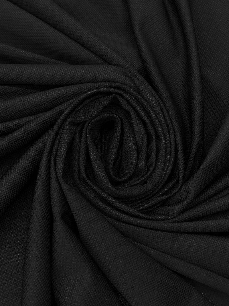 Pindot Black Polyester/Lycra Pindot Athletic Mesh Knit 62W – Fabric Mart