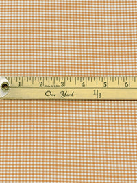 Persian Orange/White Cotton/Polyester Mini Check Oxford Stripe Shirting 60W