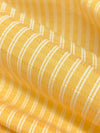 Maize/White Cotton/Polyester Vertical Novelty Stripe Shirting 60W