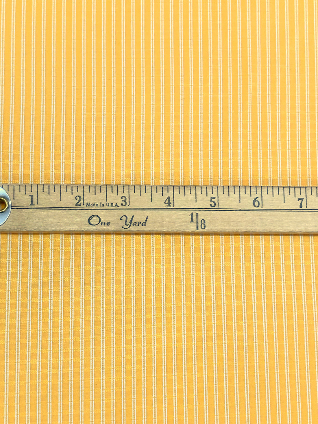 Maize/White Cotton/Polyester Vertical Novelty Stripe Shirting 60W