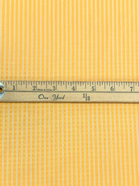 Maize/White Cotton/Polyester Vertical Novelty Stripe Shirting 60W