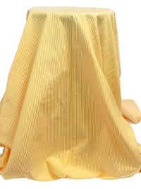 Maize/White Cotton/Polyester Vertical Novelty Stripe Shirting 60W
