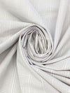 White/Dark Orchid Cotton/Polyester Mini Windowpane Plaid Vertical Stripe Shirting 58W