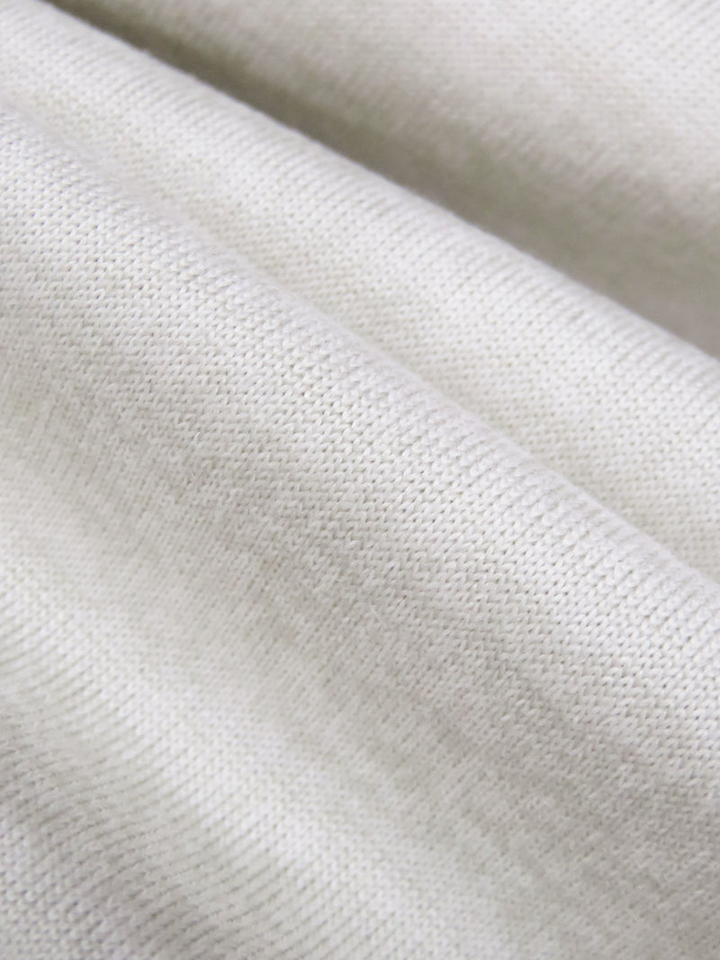 Pale Oatmeal Polyester/Spandex Heathered Activewear Jersey Knit 60W