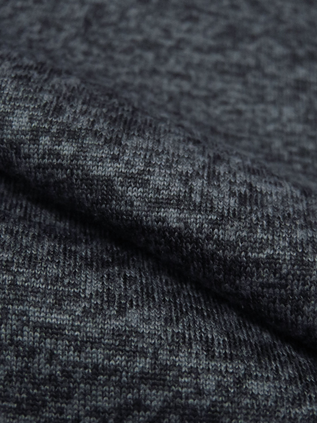 Lead Gray Polyester/Spandex Heathered Activewear Jersey Knit 60W