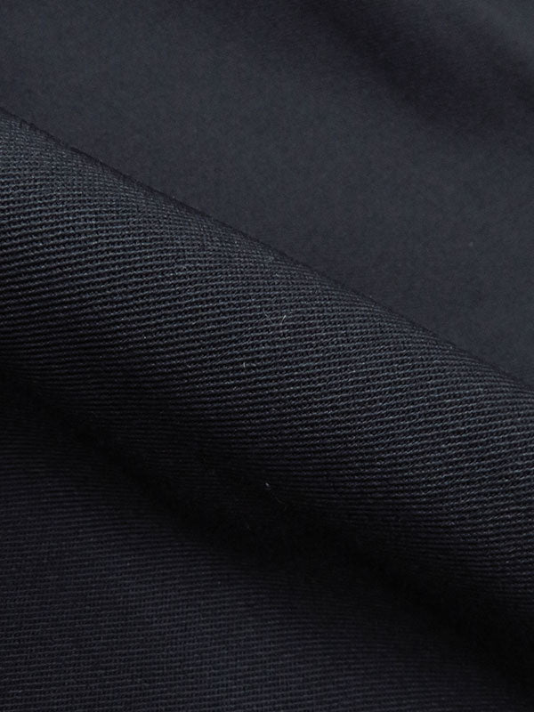 Muted Midnight Navy Wool/Polyester/Lycra Stretch Gabardine Suiting 60W