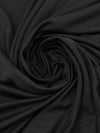 Crow Black Polyester/Bamboo Charcoal Mesh Activewear Double Knit 56W