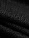 Crow Black Polyester/Bamboo Charcoal Mesh Activewear Double Knit 56W