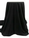 Crow Black Polyester/Bamboo Charcoal Mesh Activewear Double Knit 56W