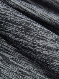 Flint Gray Polyester/Spandex Space-Dyed Activewear Knit 60W