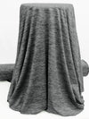 Flint Gray Polyester/Spandex Space-Dyed Activewear Knit 60W