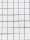 White/Cadet Gray Cotton/Polyester Windowpane Plaid Shirting 58W