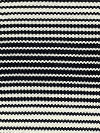 Black/Eggshell Cotton/Lycra Horizontal Novelty Stripe Puckered Knit - Imported From Italy - 50W