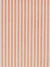 Tiger Orange/White Cotton/Polyester Vertical Satin Stripe Shirting 60W