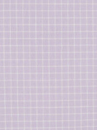 Lavender/White Cotton/Polyester Small Windowpane Plaid Shirting 58W