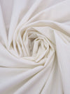 Olympic Off-White Cotton/Polyester Vertical Stripe Weave Shirting 58W