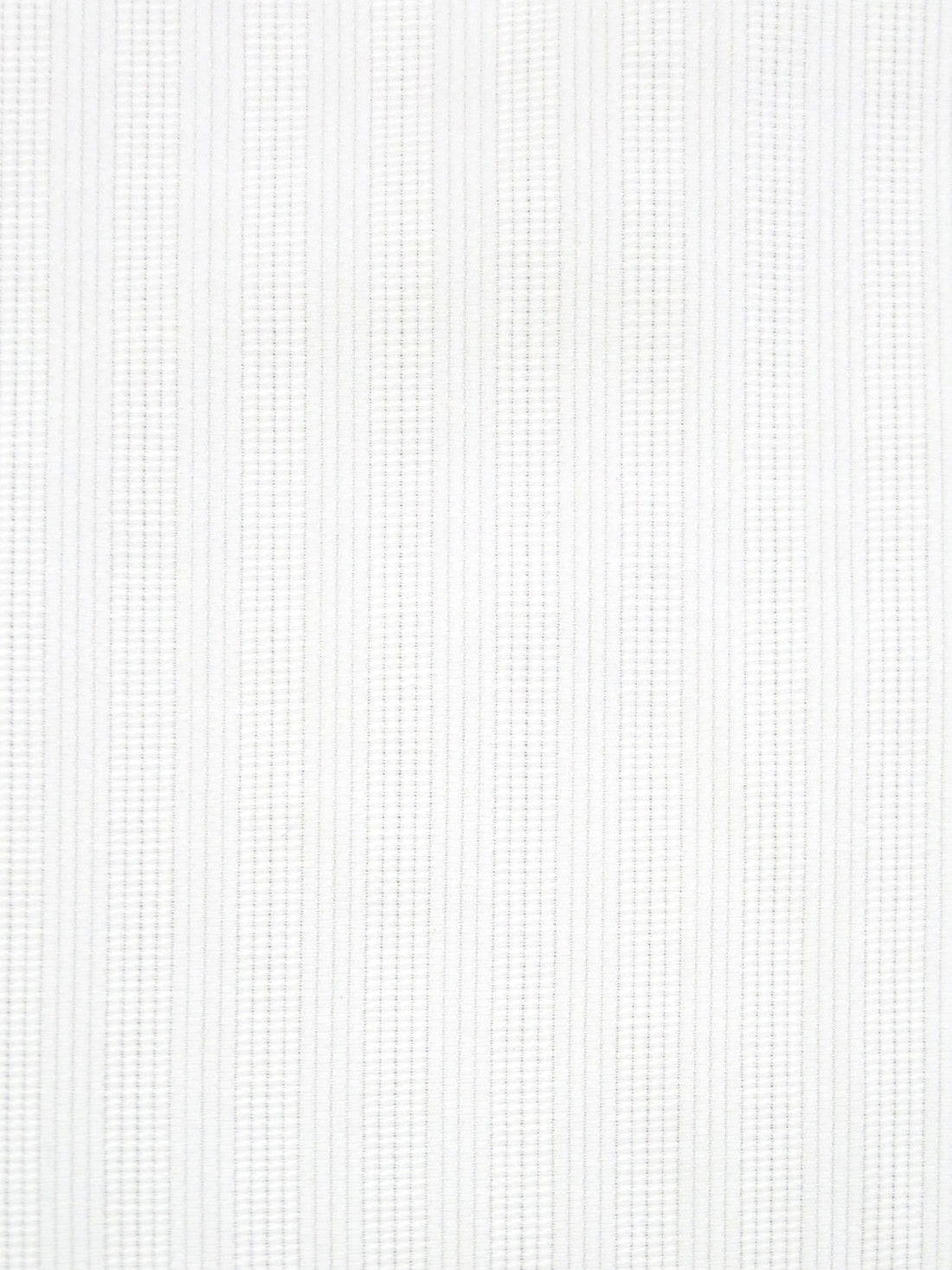 White Cotton/Polyester Vertical Corded Stripe Shirting 58W