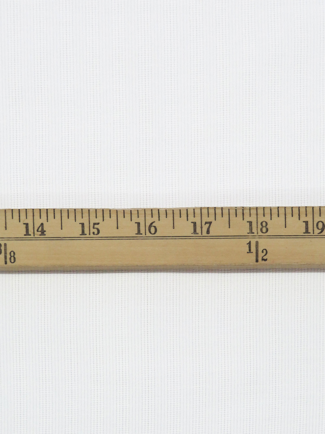White Cotton/Polyester Vertical Corded Stripe Shirting 58W
