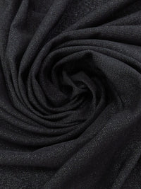 Black 100% Polyester Crepe Drapey Suiting 56W
