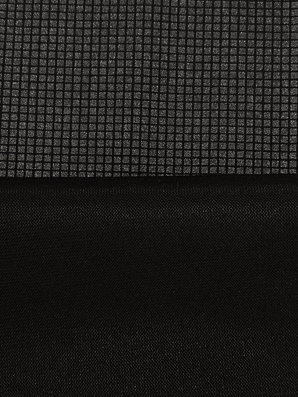 Charcoal/Black 100% Polyester Novelty Grid Faux Suede - NY Designer - 62W