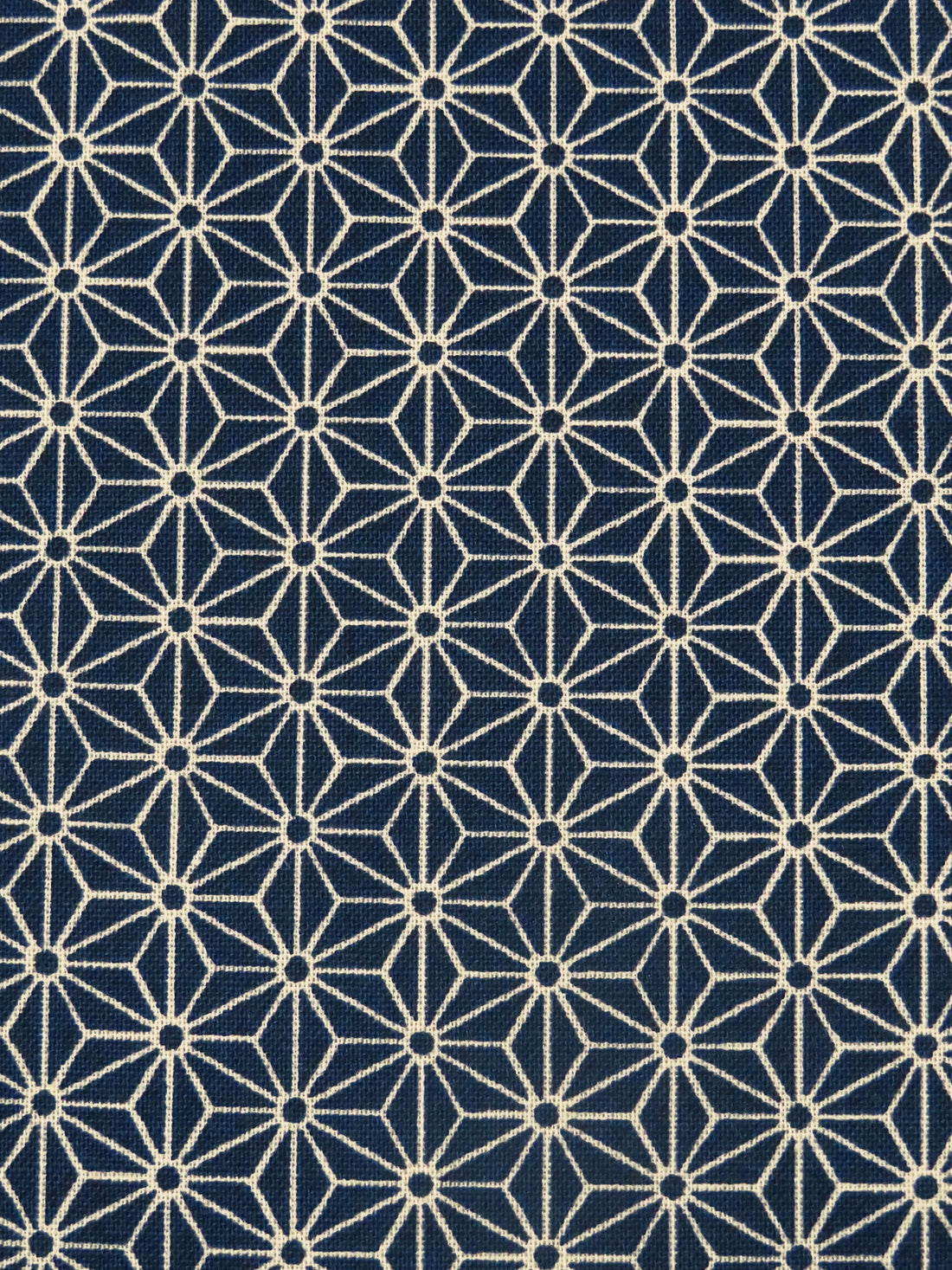 Midnight Navy/Light Tan 100% Cotton Geometric Print Quilt Weight Woven - Sevenberry By Robert Kaufman - 42W