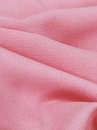 Cotton Candy Pink Polyester/Rayon/Cotton/Lycra Crepe-Like Double Weave Suiting - Imported From Italy - 56W