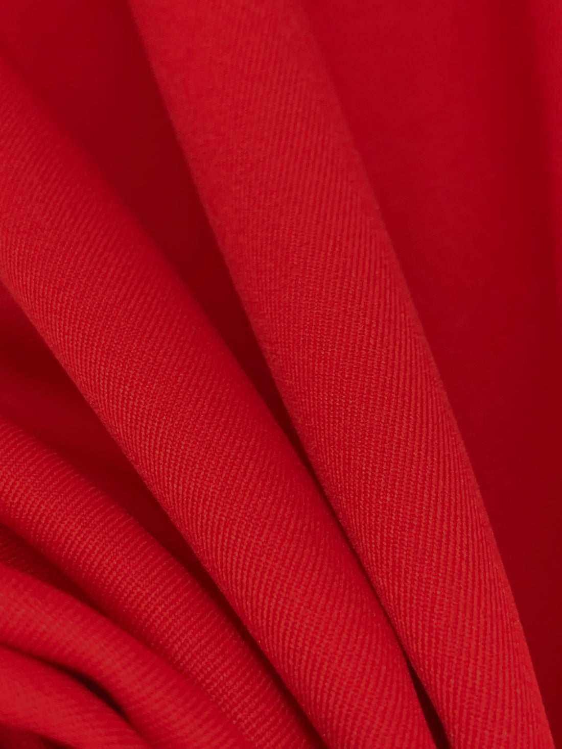Firebrick Red 100% Polyester T-400 Tech Twill - Robert Kaufman - 53W