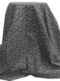 Muted Black/White/Gray 100% Cotton Abstract Print Poplin Shirting - Robert Kaufman - 58W