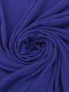 Vivid Blueberry 100% Rayon Twill Drapey Woven 56W