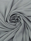 Steel Gray 100% Rayon Twill Drapey Woven 54W