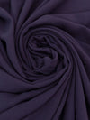 Dark Royal Purple 100% Rayon Twill Drapey Woven 56W