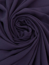 Dark Royal Purple 100% Rayon Twill Drapey Woven 56W