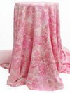 Hot Pink/Rose Taupe/Bubblegum/Multi Polyester/Rayon/Spandex Tie-Dyed Bursts Print French Terry Knit 56W