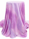 Lilac/Bubblegum/Amethyst/Multi Polyester/Rayon/Spandex Tie-Dye Print French Terry Knit 52W