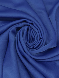 Cobalt Blue 100% Polyester Crepe-Back Satin - Famous Dress Designer - 58W