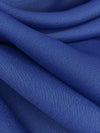 Cobalt Blue 100% Polyester Crepe-Back Satin - Famous Dress Designer - 58W