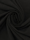 Muted Black 100% Polyester Crepe Suiting 58W