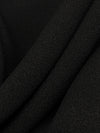 Muted Black 100% Polyester Crepe Suiting 58W