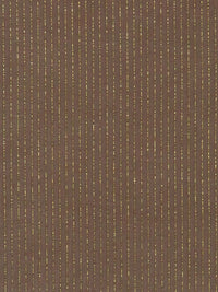 Chocolate Brown/Gold Silk/Metallic Vertical Metallic Stripe Chiffon - NY Designer - 44W