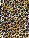 Camel/Black/Ivory Polyester/Lycra Animal Print Waffle Weave Knit 58W