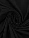 Warm Black Cotton/Polyester Shirting - Famous Dress Designer - 58W