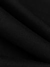 Warm Black Cotton/Polyester Shirting - Famous Dress Designer - 58W