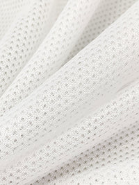 White 100% Nylon Athletic Mesh Lining 48W