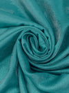 Dusty Turquoise Rayon/Nylon Shimmer Satin - Famous Dress Designer - 54W