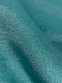 Dusty Turquoise Rayon/Nylon Shimmer Satin - Famous Dress Designer - 54W