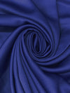 Dark Powder Blue 100% Polyester Crepe-Back Satin - Famous Dress Designer - 58W