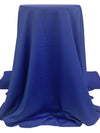 Dark Powder Blue 100% Polyester Crepe-Back Satin - Famous Dress Designer - 58W