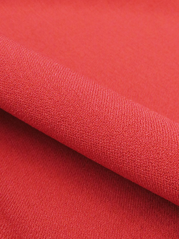 Scarlet Polyester/Lycra Fine Crepe Suiting - Famous Dress Designer - 56W