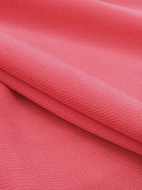 Hot Strawberry Pink Polyester/Lycra ITY Knit - Famous Dress Designer - 56W